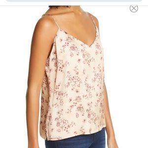 Silk floral camisole top